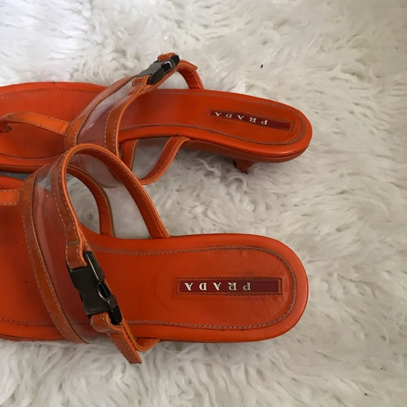 Prada Orange Sandals - Picture 3 of 8